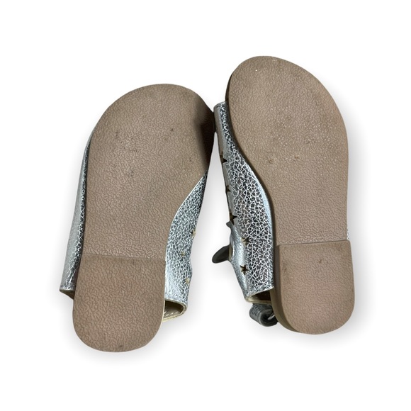 Toddler Metallic Star Cut Out Gladiator Sandals Gymboree Size 5 - Picture 7 of 8